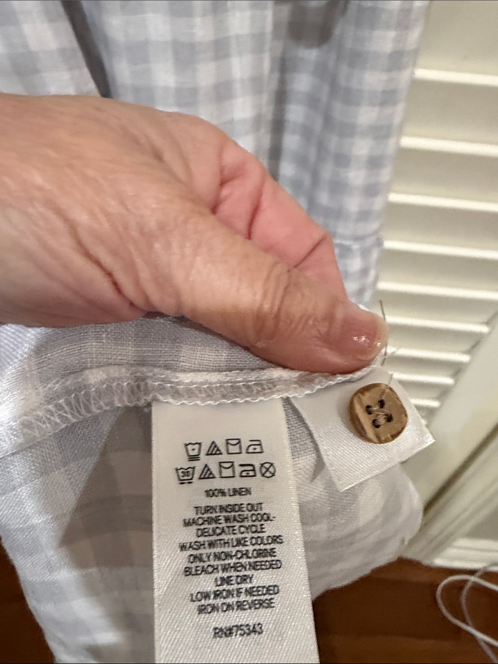 Cynthia Rowley Light Blue & White Gingham Button-Down Midi Dress.Size small NWT - Picture 5 of 5